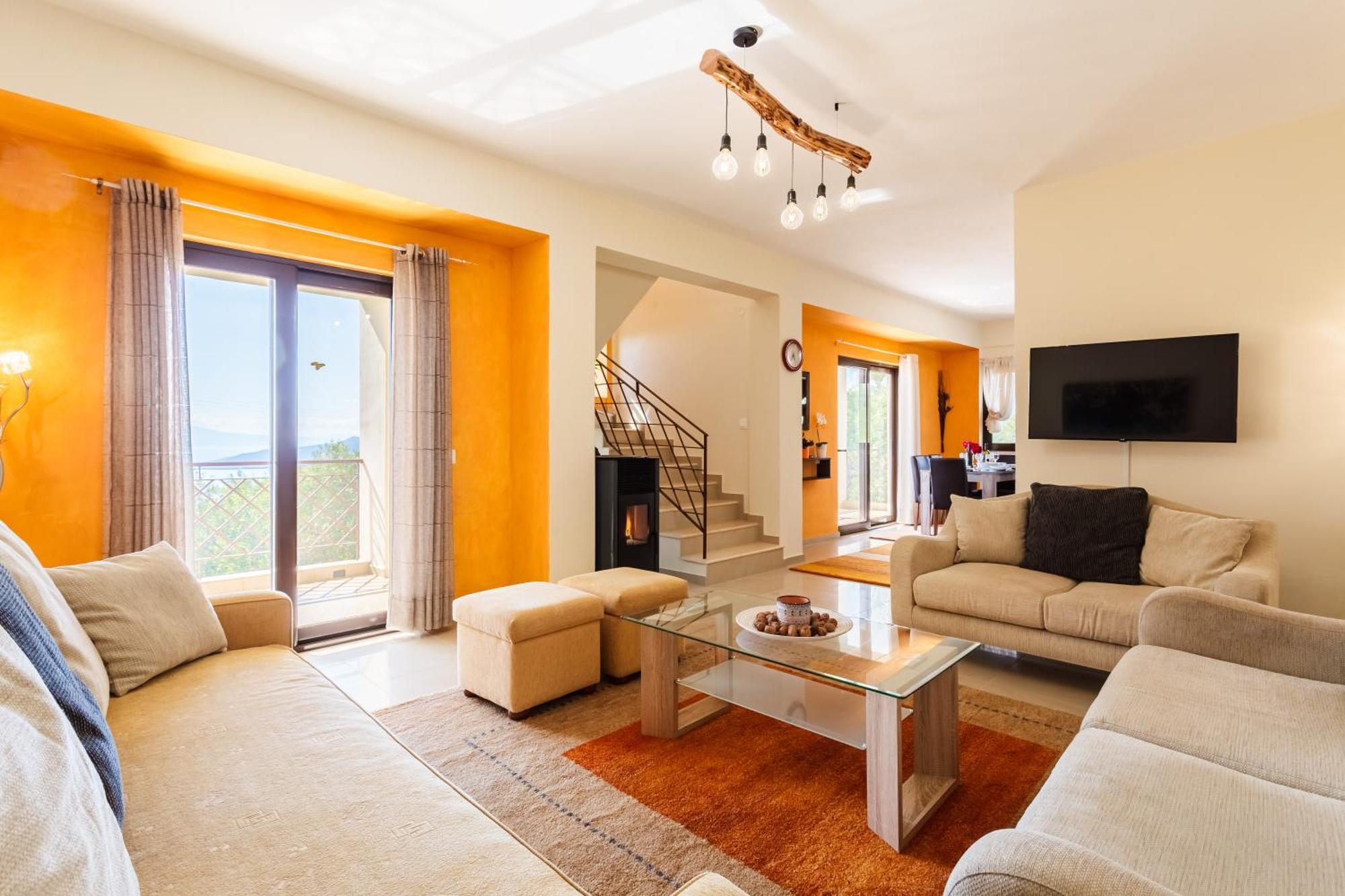 Villa Armonia, Sunset View And Relaxing Beach Vibe Proástion Buitenkant foto